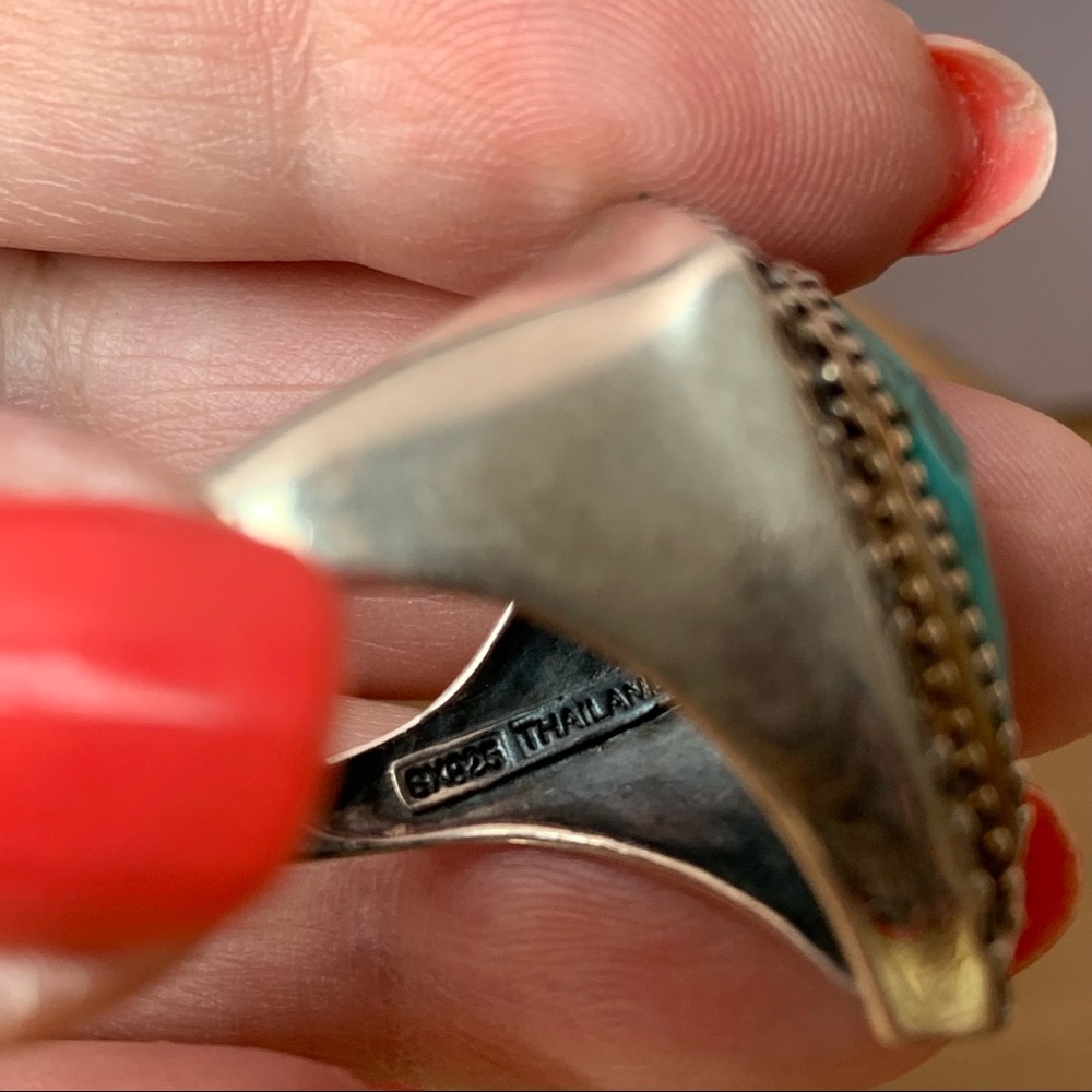 Sterling Silver Turqoise Ring - image 7